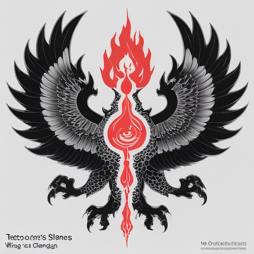 Wings of the Soul’s Flame Tattoo idea