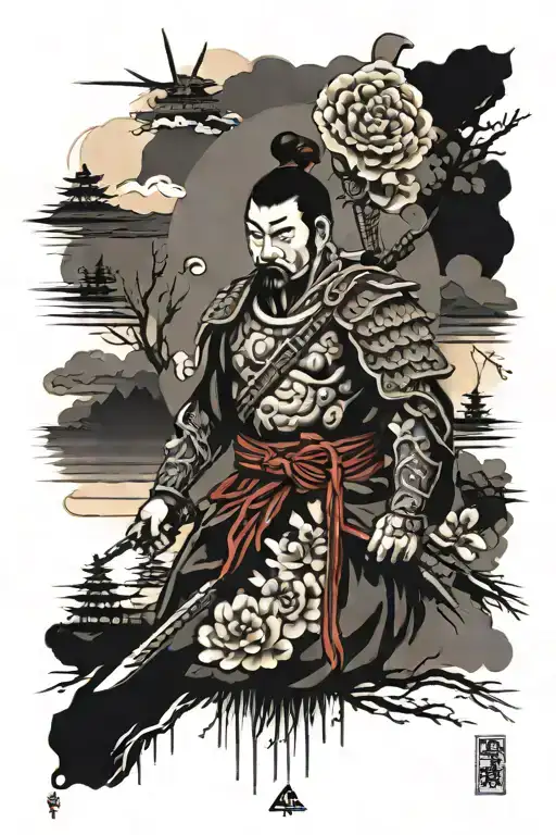 Warrior And Landscape