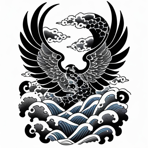 Eternal Wings of Shadow Tattoo idea