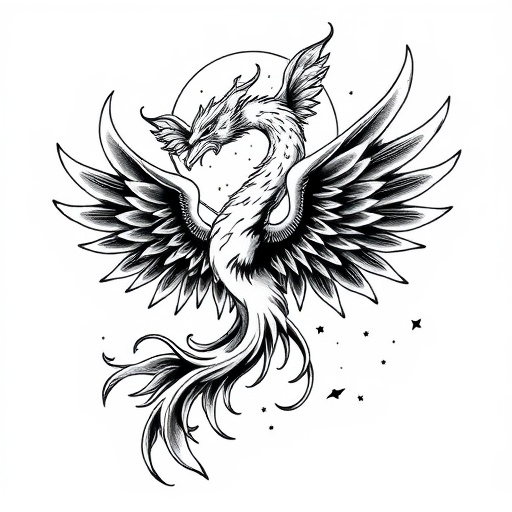 Soul’s Firestorm of the Phoenix’s Wings Tattoo idea