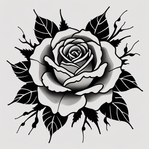Moonlit Rose Tattoo idea