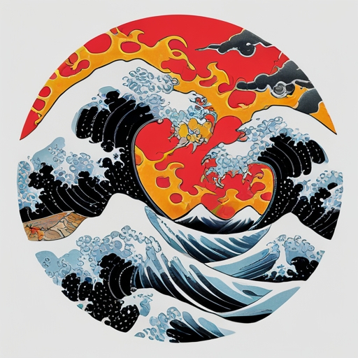 Moonlit Flames of Fate Tattoo idea