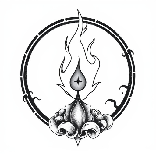 Sacred Ember’s Flame of Hope Tattoo idea