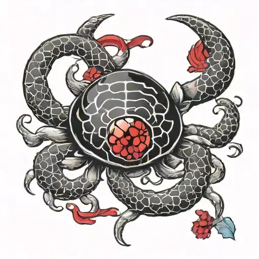 Cancer Zodiac Sign And Ruby Stone