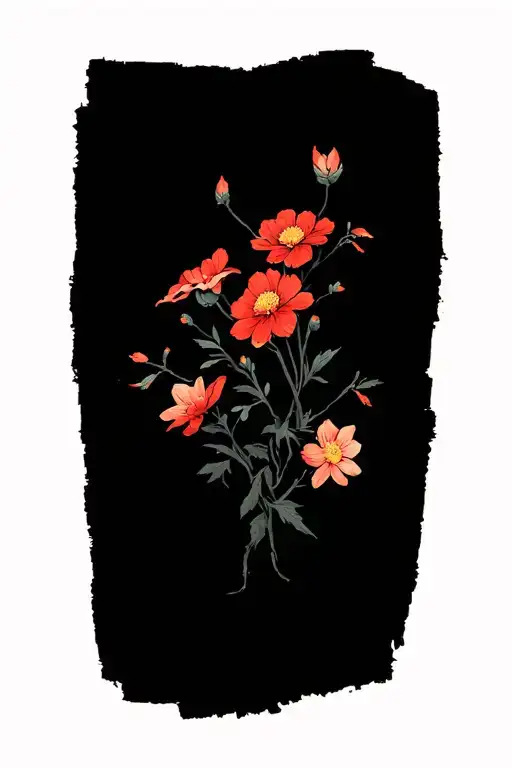 Mountains Flowers Inside