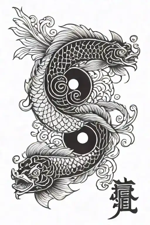 Samurai Fish Yin Yang