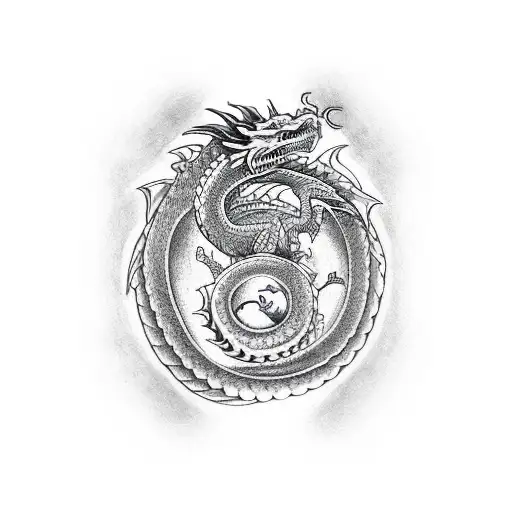 Dragon Ouroboros Eat Myself