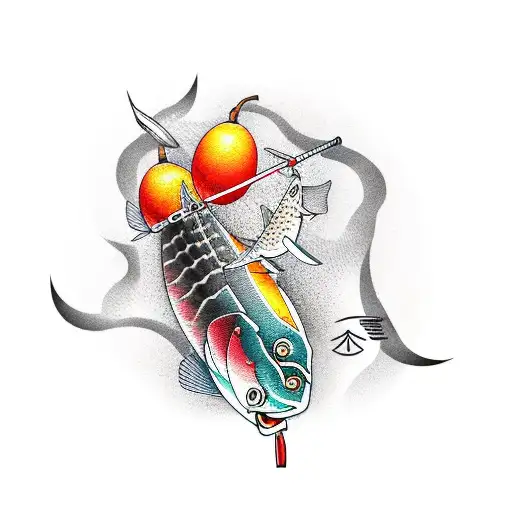 Mango And Fishing Rod