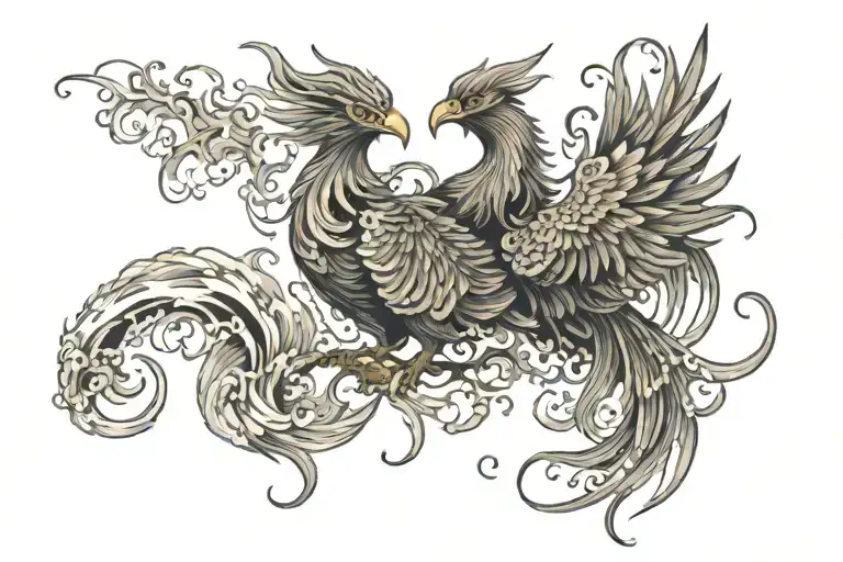 Phoenix Rising From The Ashes