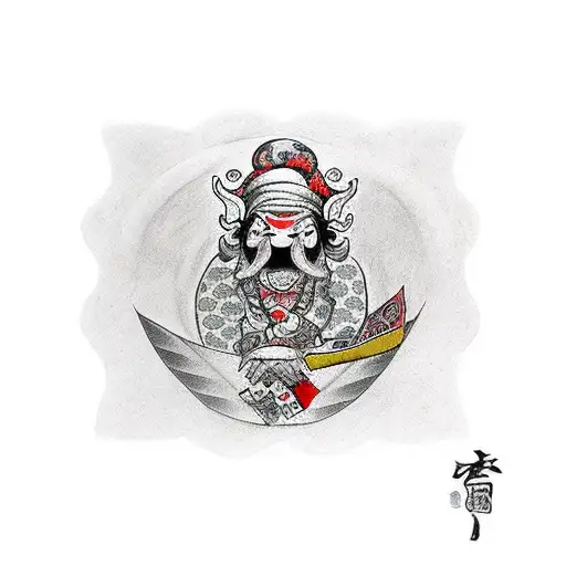 Jester Hiding Behind Money