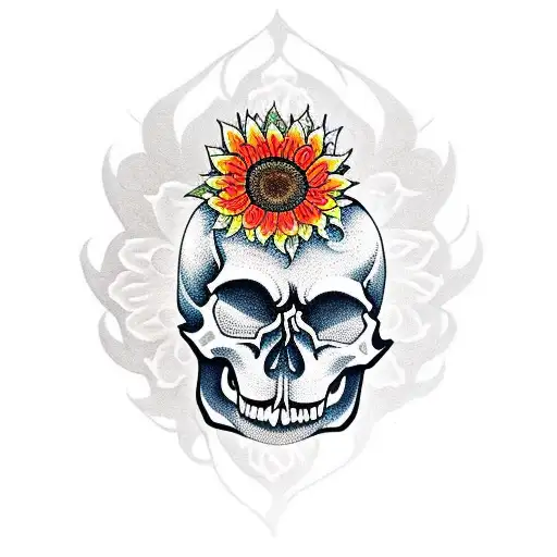 Skull Sunflower