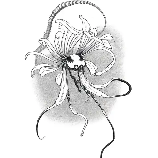 Res Spider Lilies With Scorpio Zodiac Sign