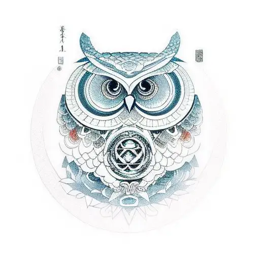 Sacred Geometry Owl