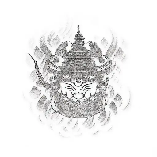 The Word Maahi But Hidden In Art