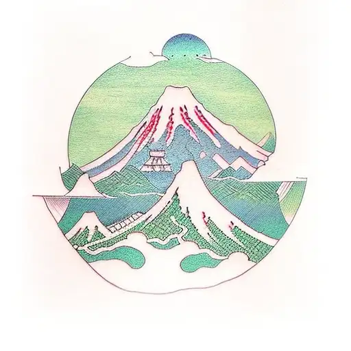 Green Mountain And Lake