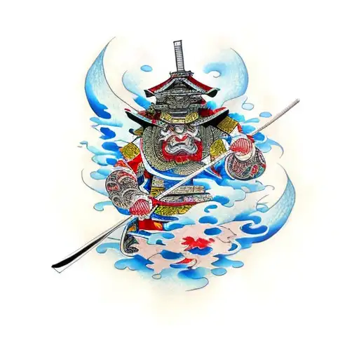 Samurai Fire And Water