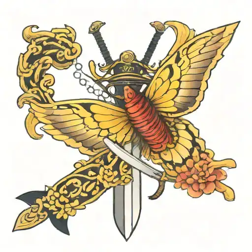 Sword And Butterfly Wings