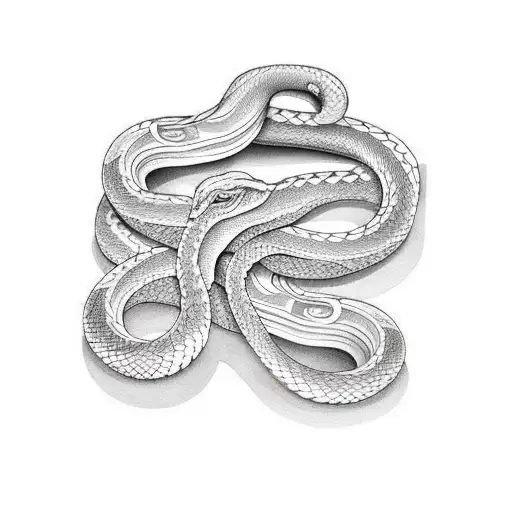 A Snake Wrapped Around An Arm