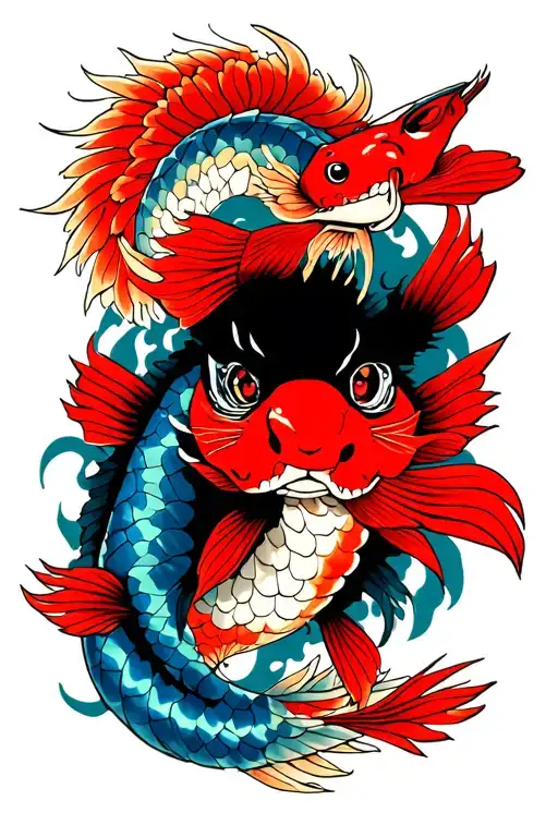 Namazu Tattoo Aka The Earthquake Catfish