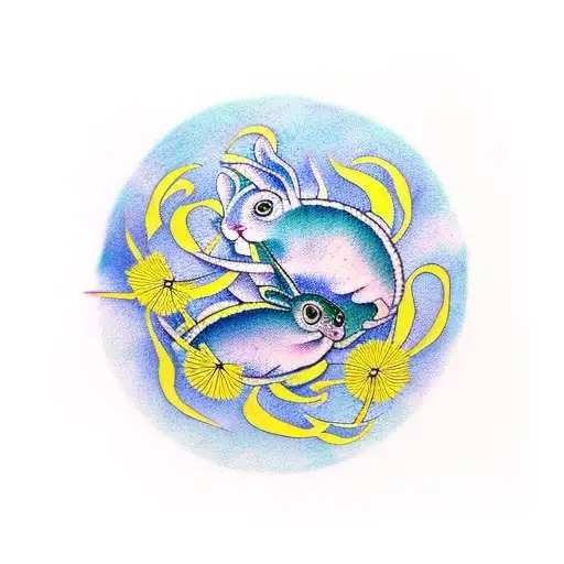 Dandelion Pisces Rabbit