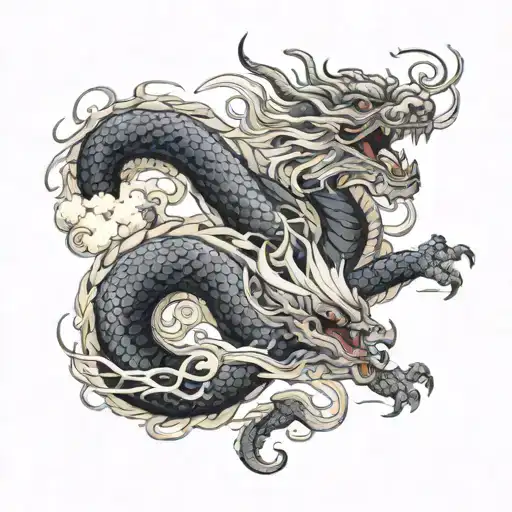 Japan Dragon Curled