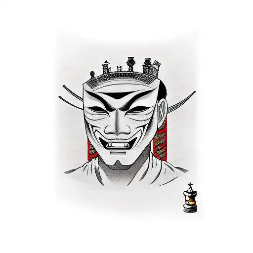 Boy With Three Different Mask Playing Chess