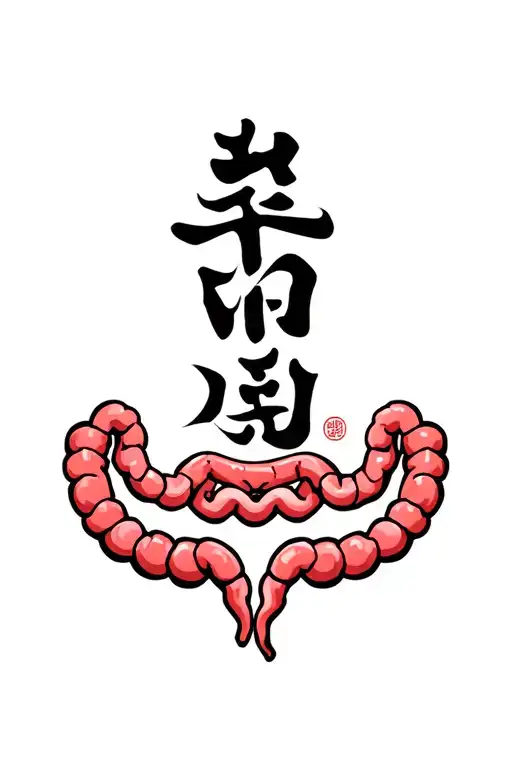 Intestine Surrounding Kanji Symbol For Annoying
