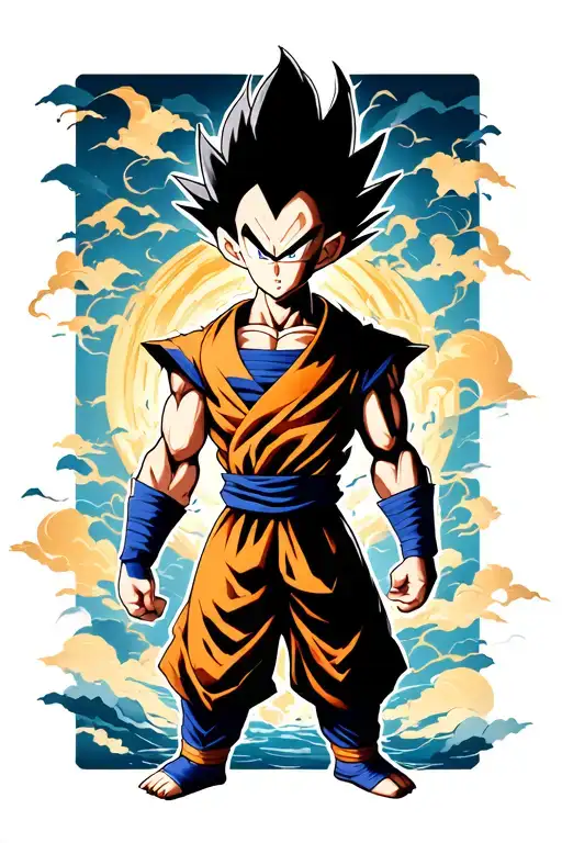 Majin-vegeta From Dragonball As He Says Goodbye Before Killing Himself