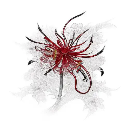 Red Spider Lily Dark Red Colour