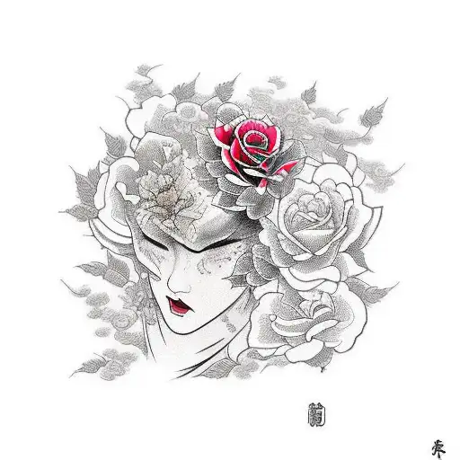 Music With Roses And Nature