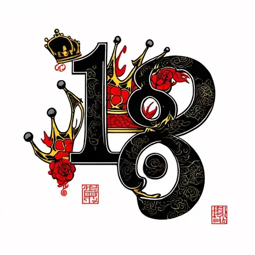 18 Number And Crown