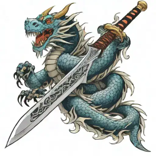 Sword And Dragon Wrapped