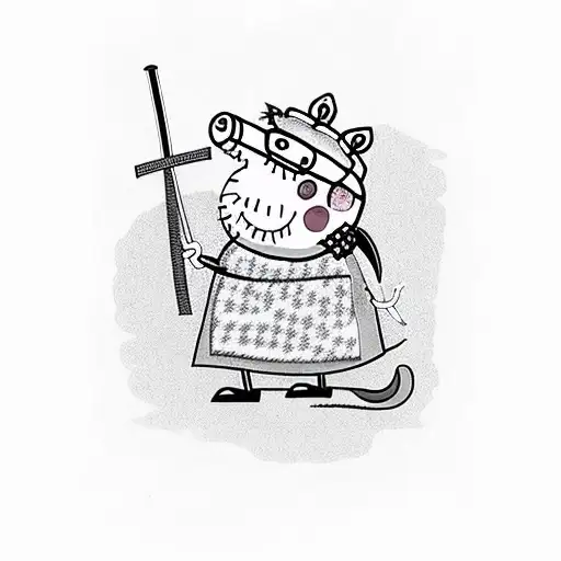 Peppa Pig As A Samurai In Action