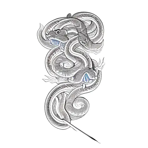 A Japanese Mask Snake Around