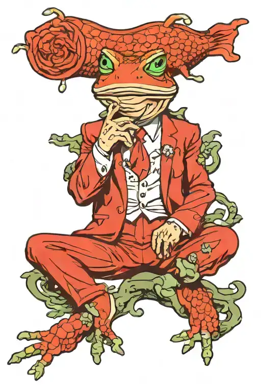 Donald Trump With Frog