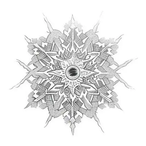 Snowflake Inside The Sun