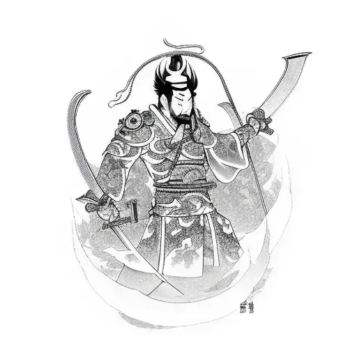 Tanjiro From Demon Slayer Wielding His Sword