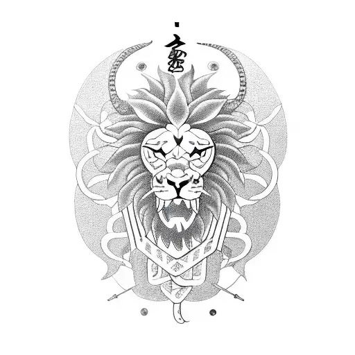 Snake With Lion Head Arm