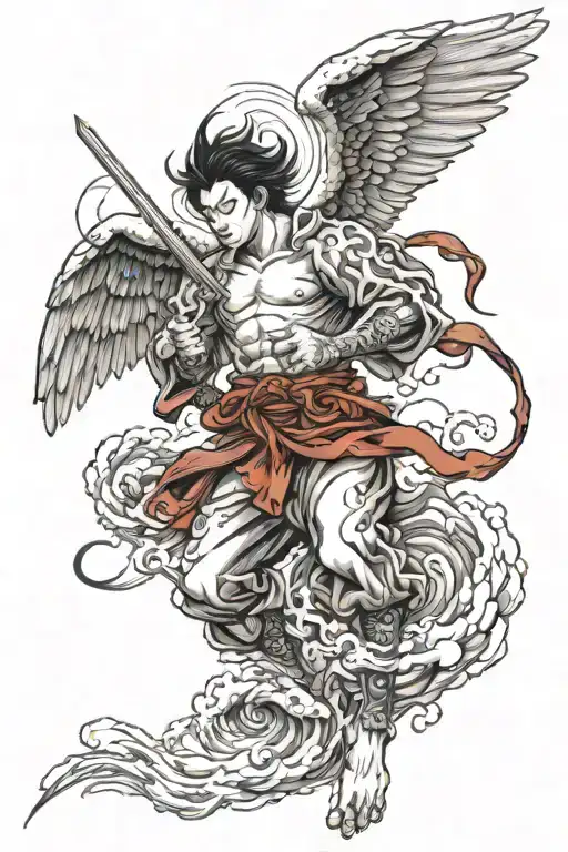 Angel Michael Fight Devil