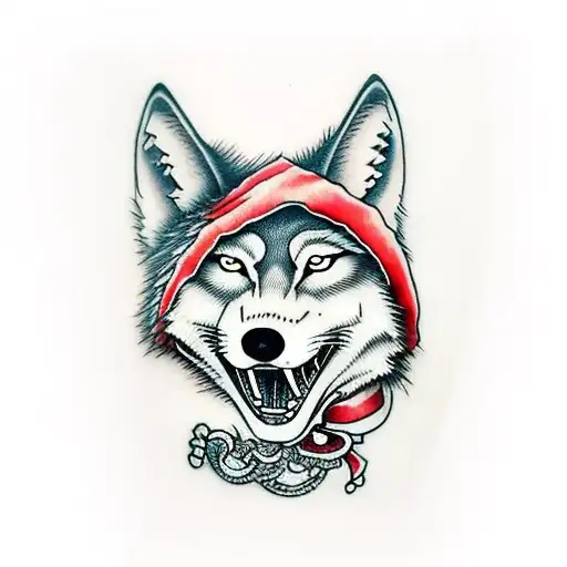 Ball-gagged Little Red Riding Hood Is Falling In Love With The Wolf