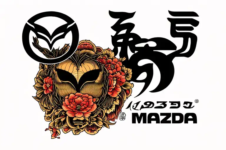 Mazda 1975 Logo And New Mazda Logo Combined