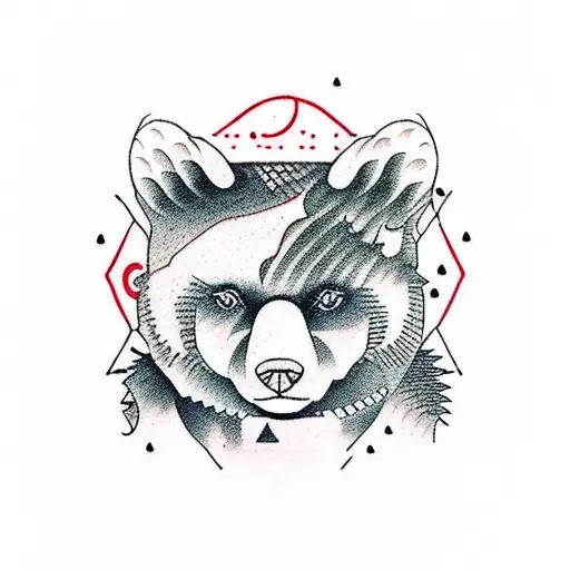 A Small Cat Hidden Into A Bear