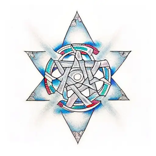 Pentagram In Color