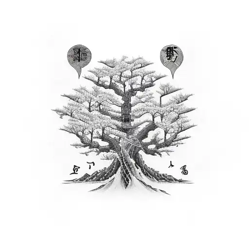 A Tree With Branches Shaped Like Musical Instruments