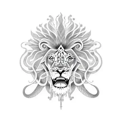 Lion Aura And Snake Aura Synchronised