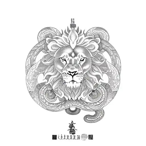 Lion Zodiac And Snake Chinese Zodiac