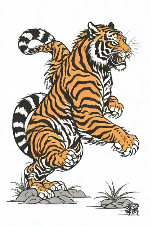 Kind Tiger Walking