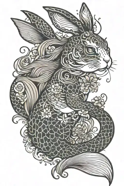 Bunny Mermaid Morphed Mix