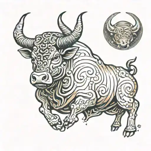 Taurus Bull In Space