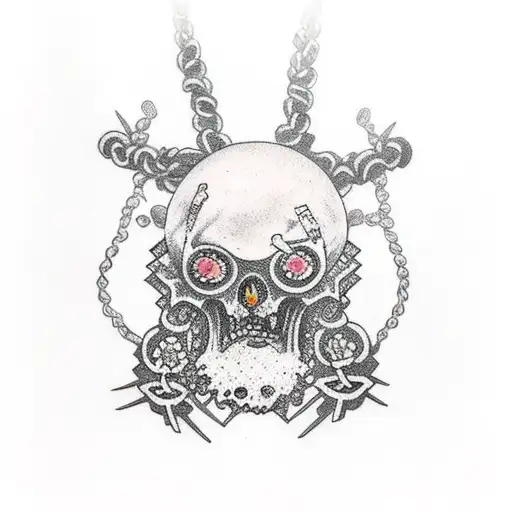 Makima From Chainsaw Man Wearing A Cross Necklace